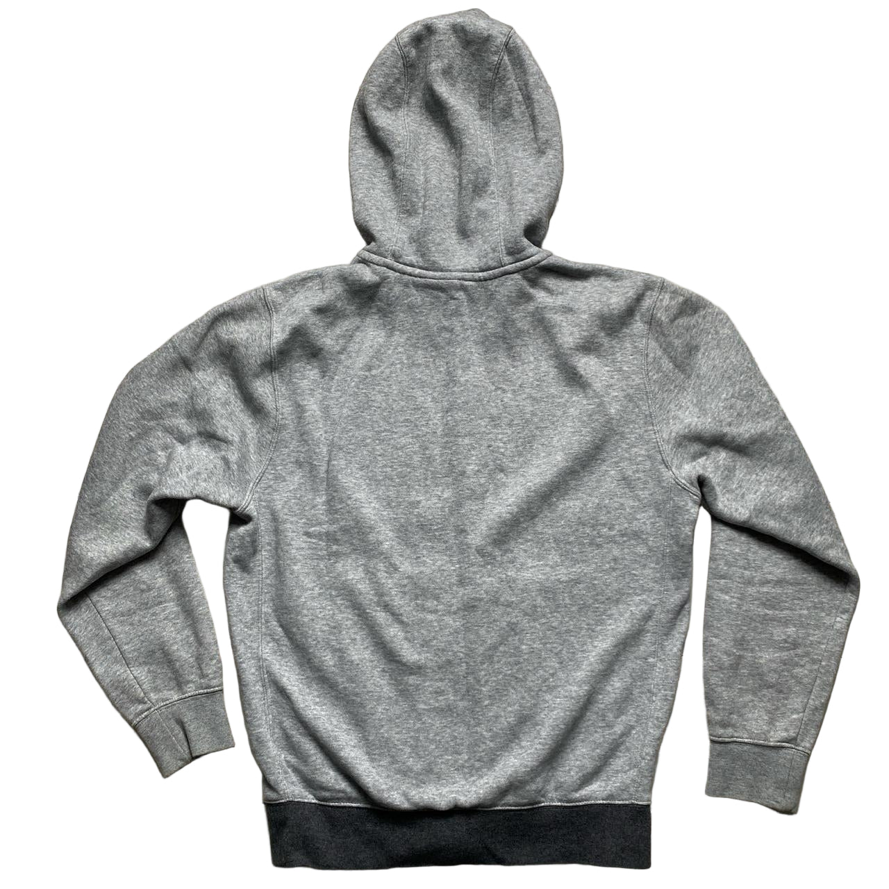 Nike White Red Swoosh Grey Hoodie (XS)