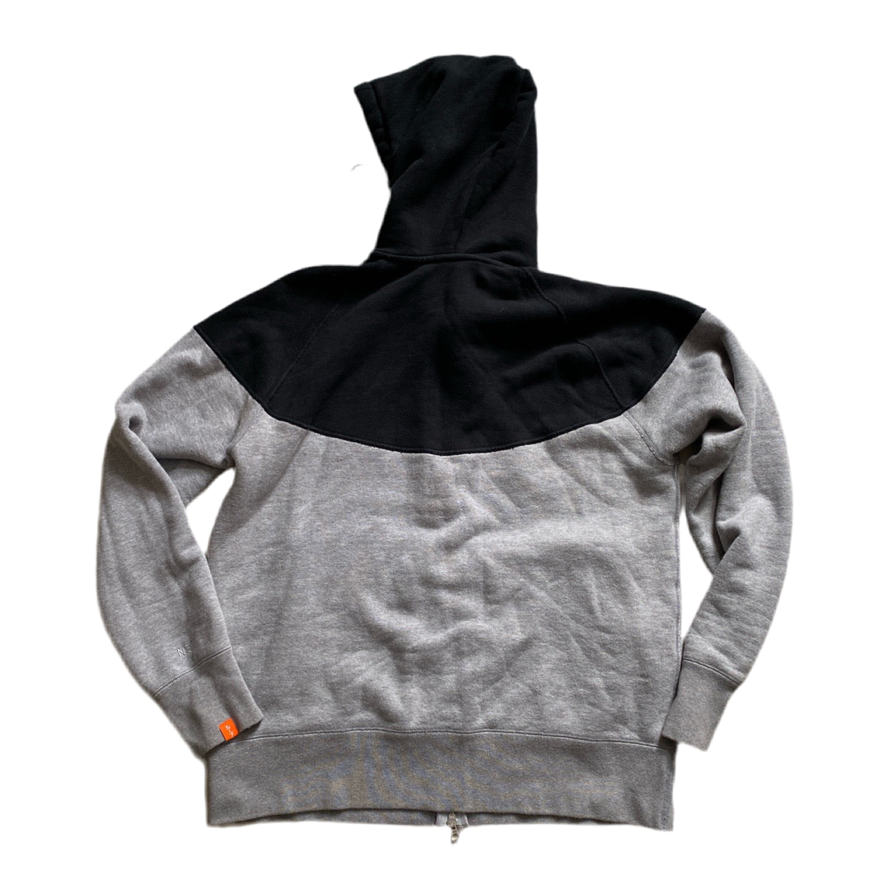 Nike Grey and Black Heavy Hoodie (L)