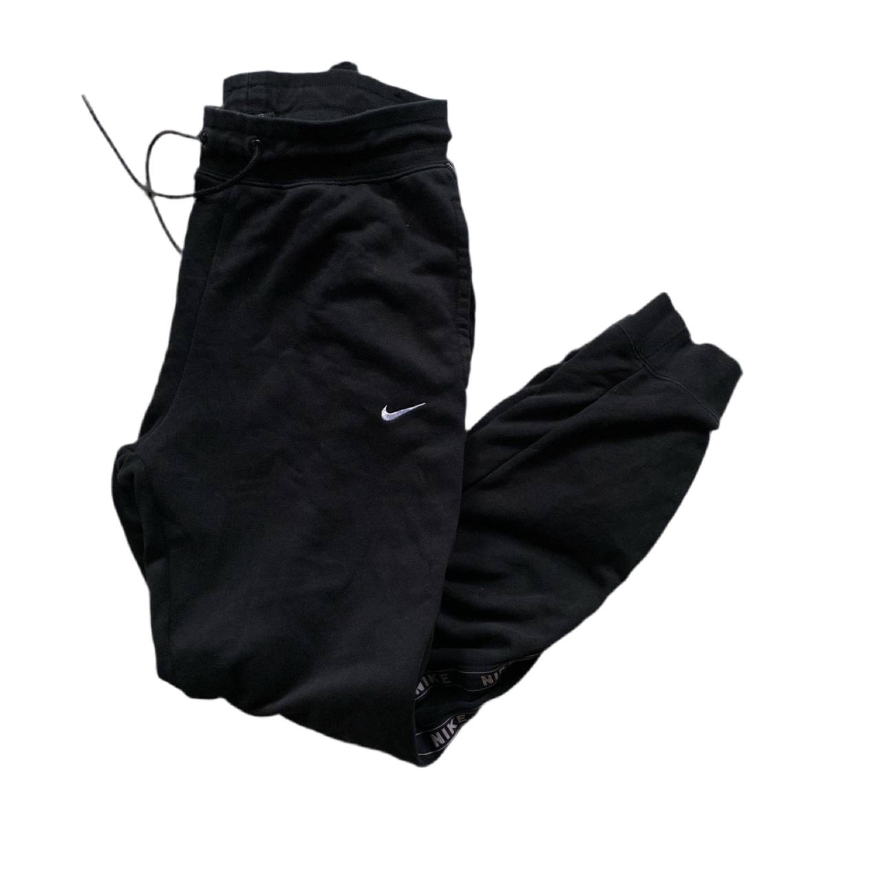 Nike White Swoosh Tape Repeat Bottoms (S)