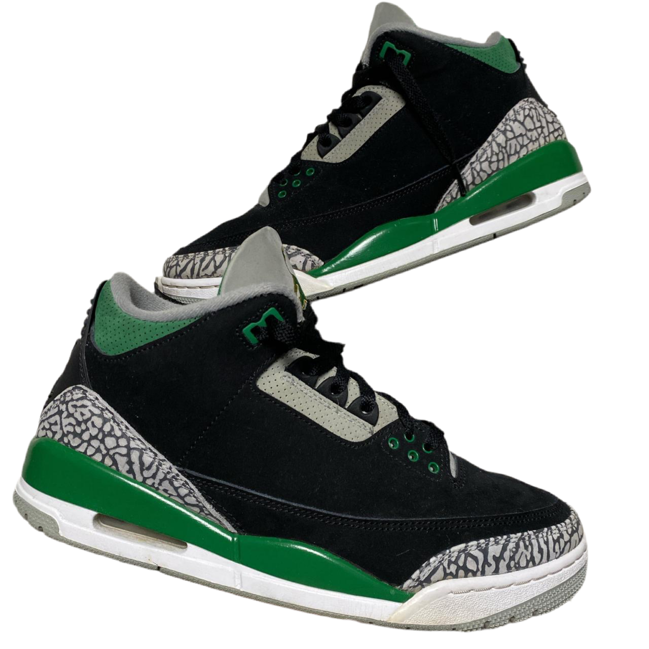 Jordan 3 Pine Green and Black Cement (UK 9)