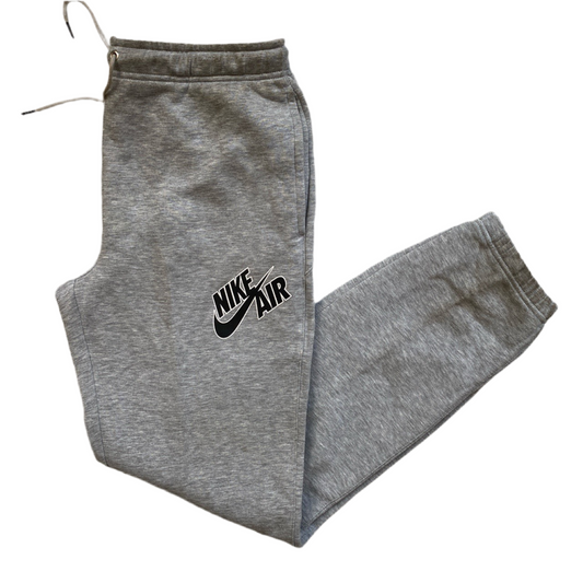 Nike Swoosh Spellout Grey Joggers (M)