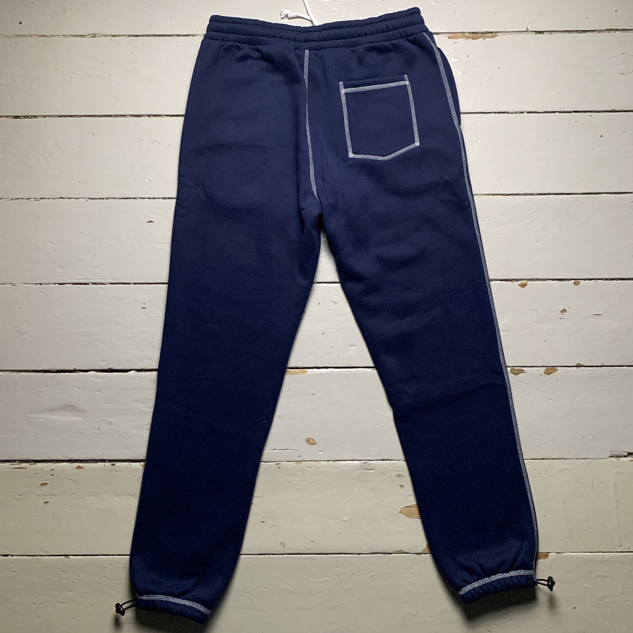 Navy The Trio Contrast Stitch Sweatpants