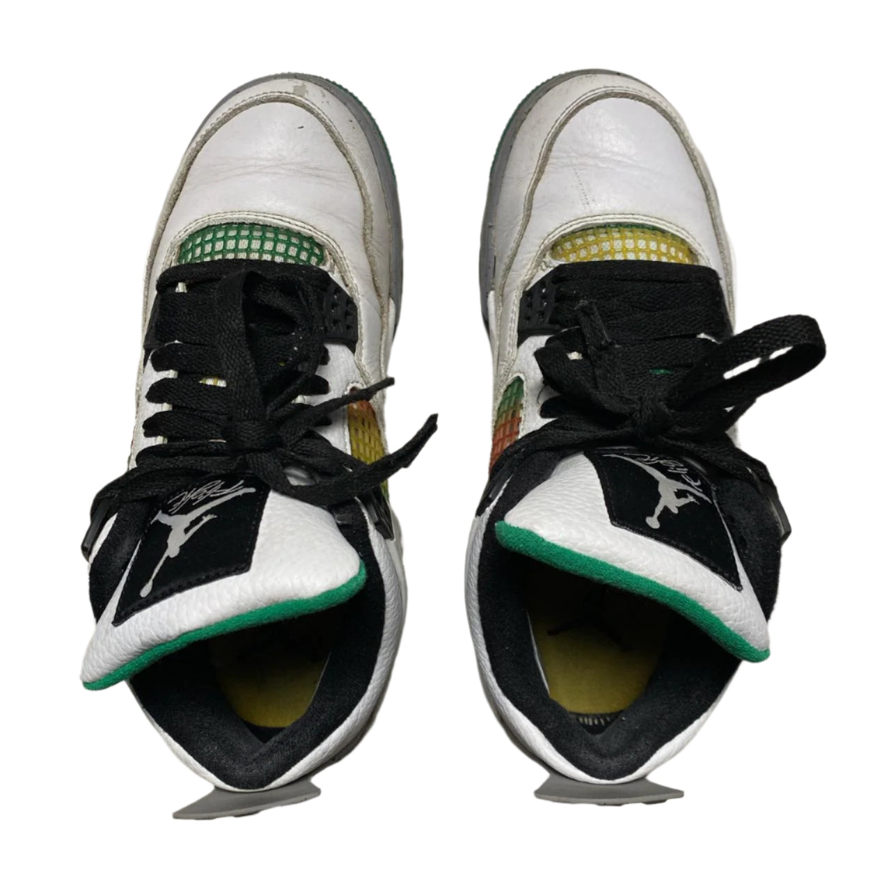 Jordan 4 Rasta White Black Yellow Red and Green (UK 5)