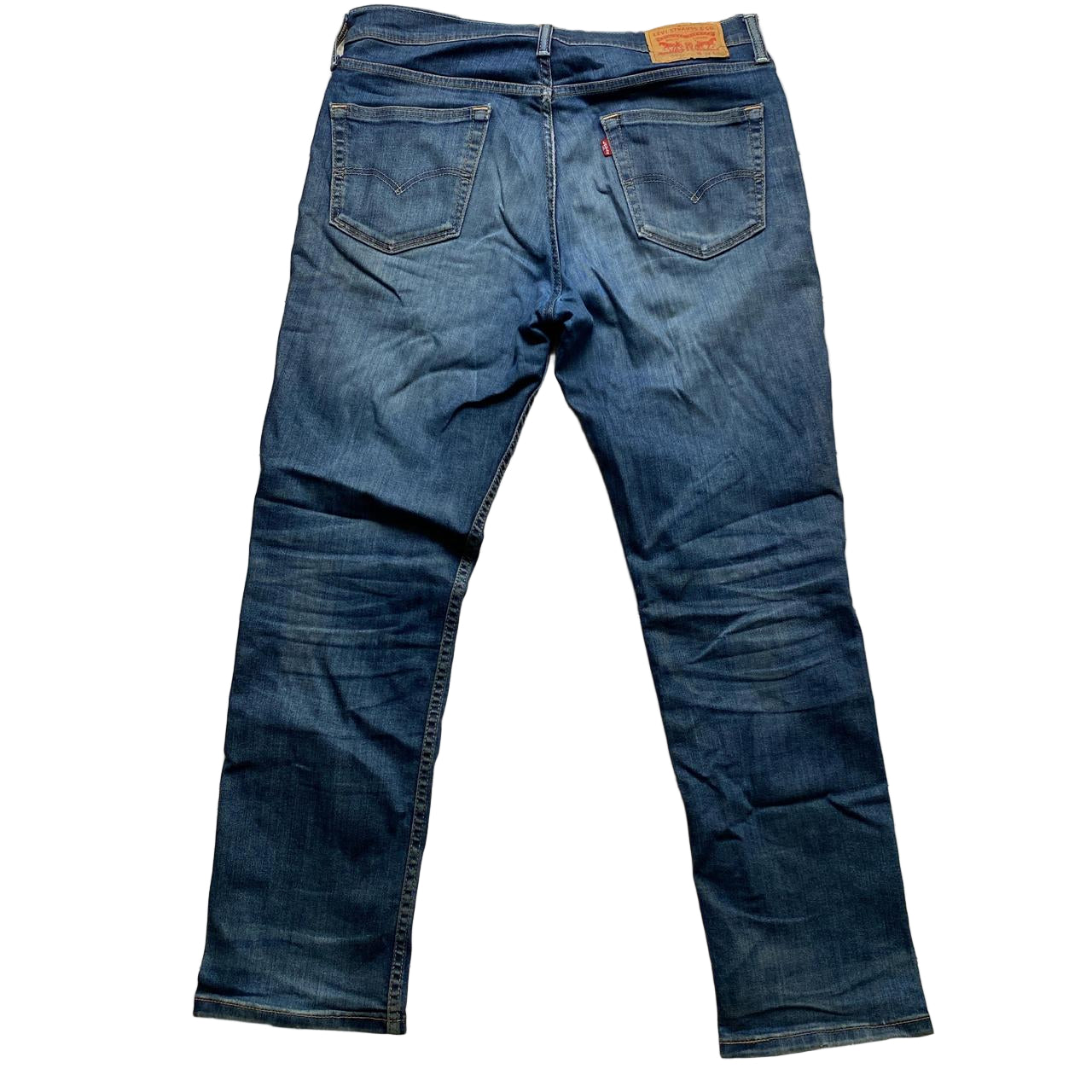 Levis 511 Dark Navy Distressed Slim Jeans (34W)