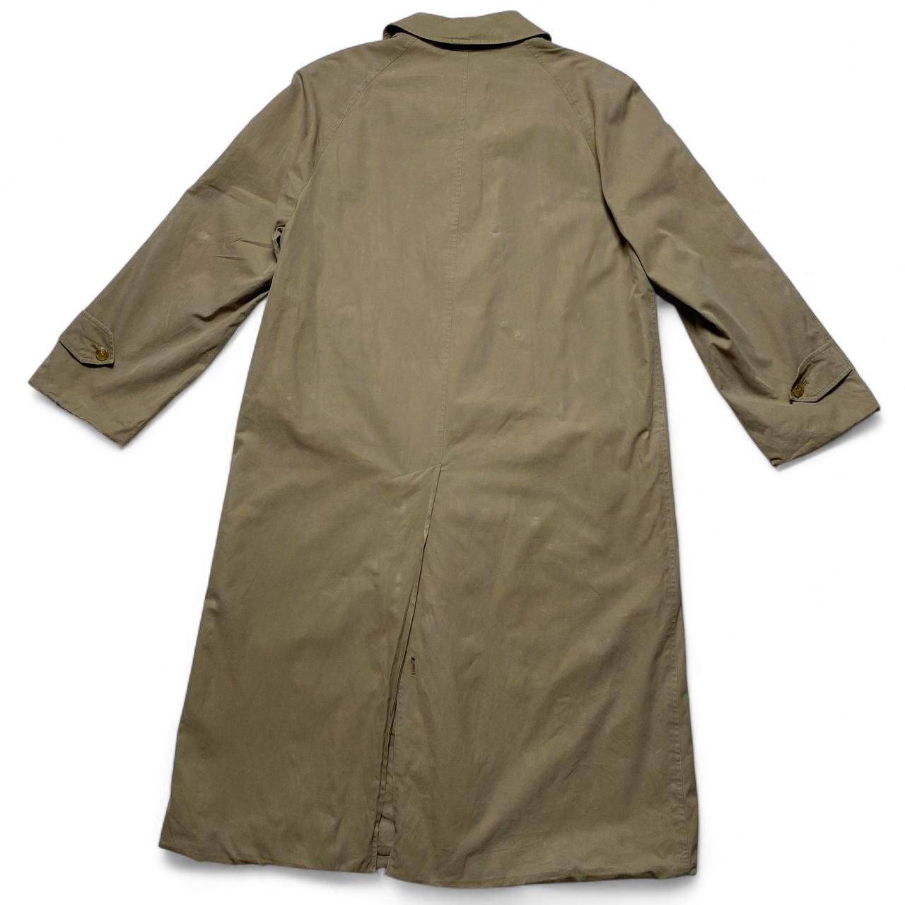 Burberry Vintage Burberrys Khaki Beige Long Novacheck Trench Coat (L)