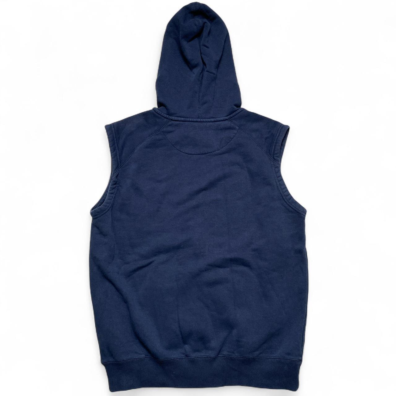 Nike Navy and Grey Swoosh Hoodie Gilet (M)