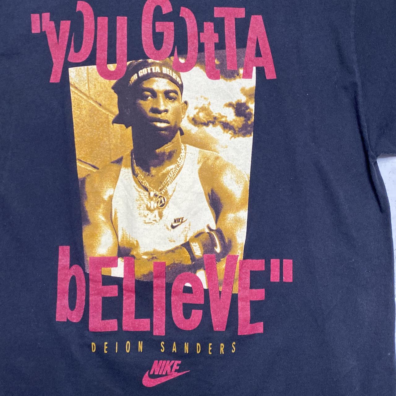 Nike Deion Sanders Diamond Turf You Gotta Believe 90’s T Shirt Black (M)
