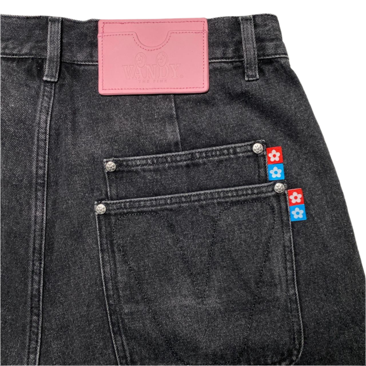 Vandy The Pink Grey Baggy Jorts Jean Shorts (XL)