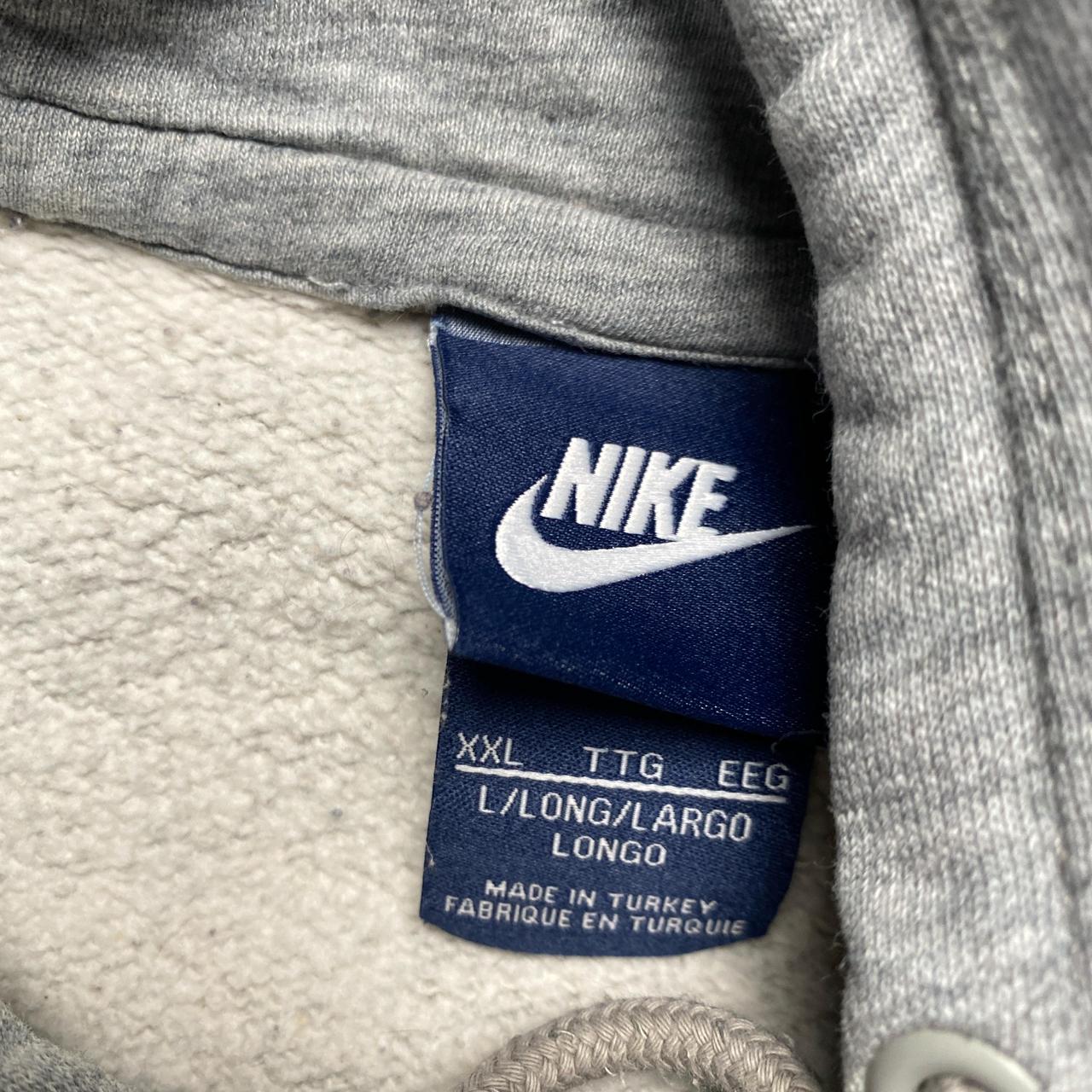 Nike Swoosh Grey and White Hoodie (2XL)