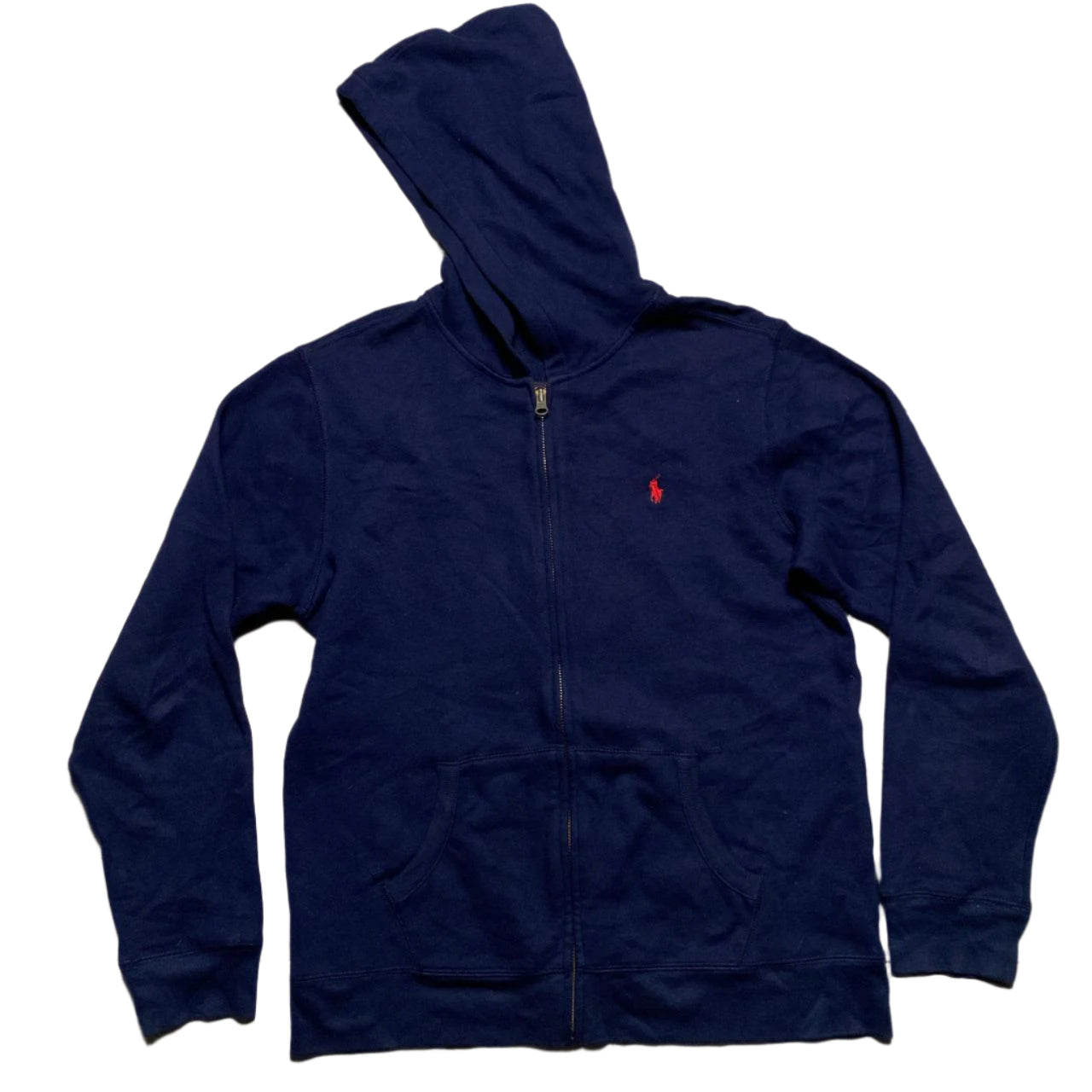 Ralph Lauren Polo Navy and Red Hoodie (XS)