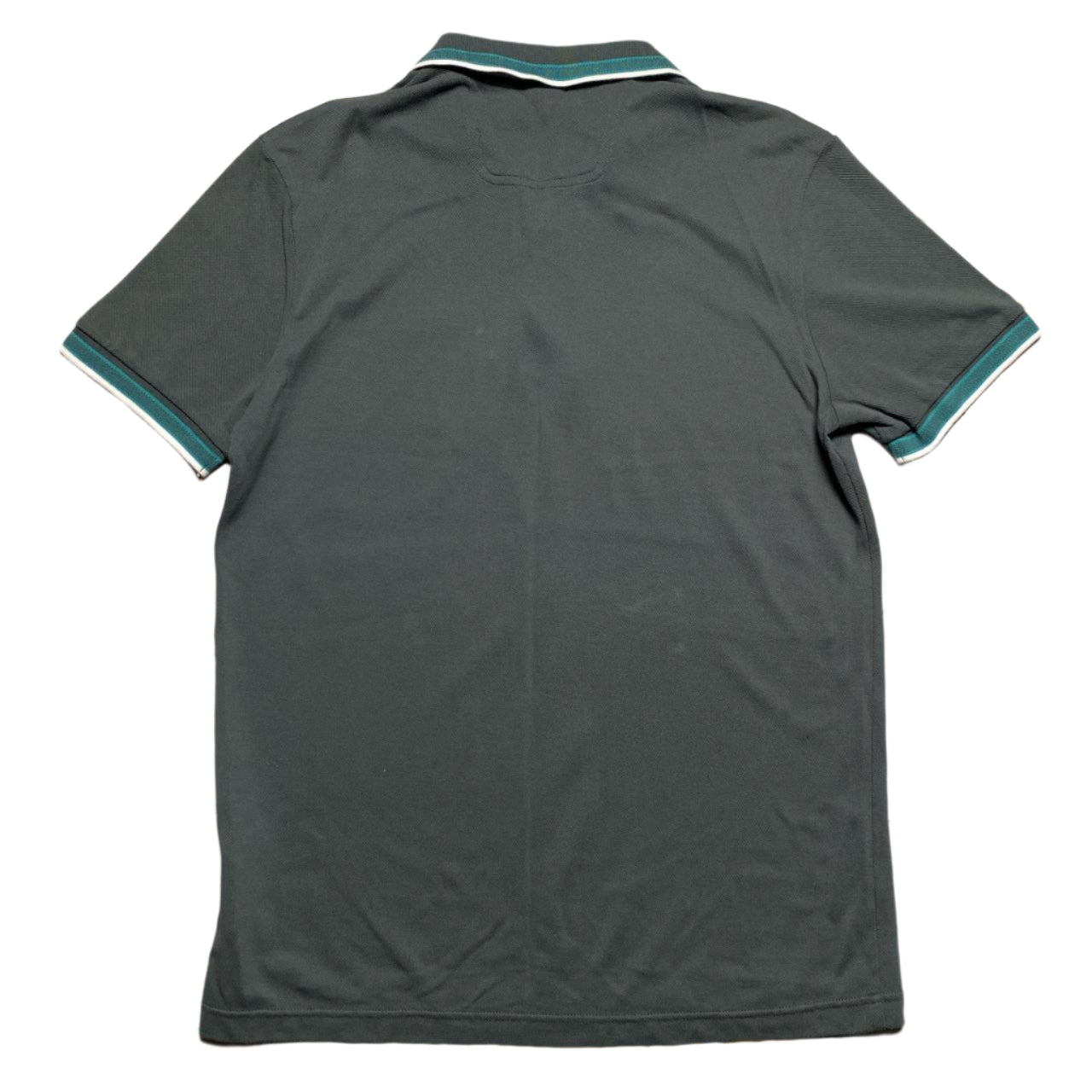 Hugo Boss Grey White and Blue Polo Shirt (L)