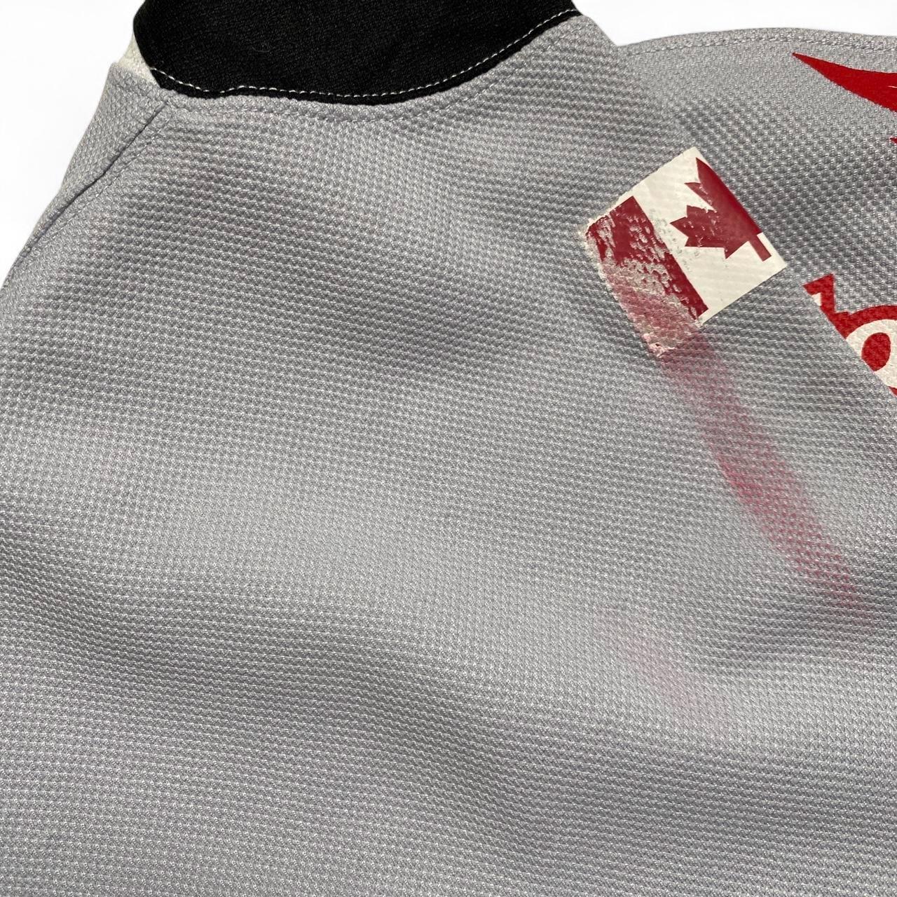 Canada McDonalds Grey Black and White Vintage y2k Hockey Jersey (L)