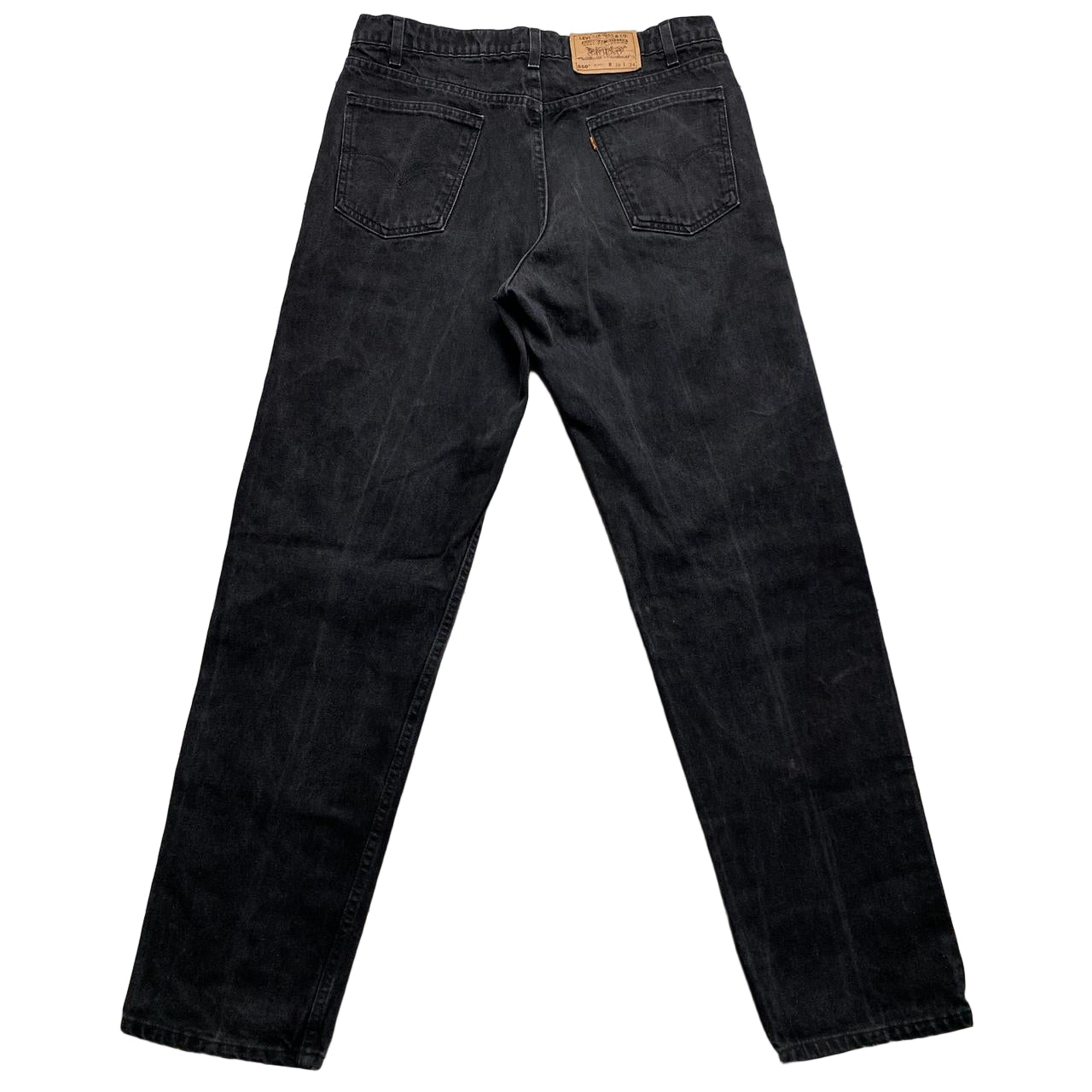 Levis 550 Black Baggy Vintage Jeans Orange Tab (36W)