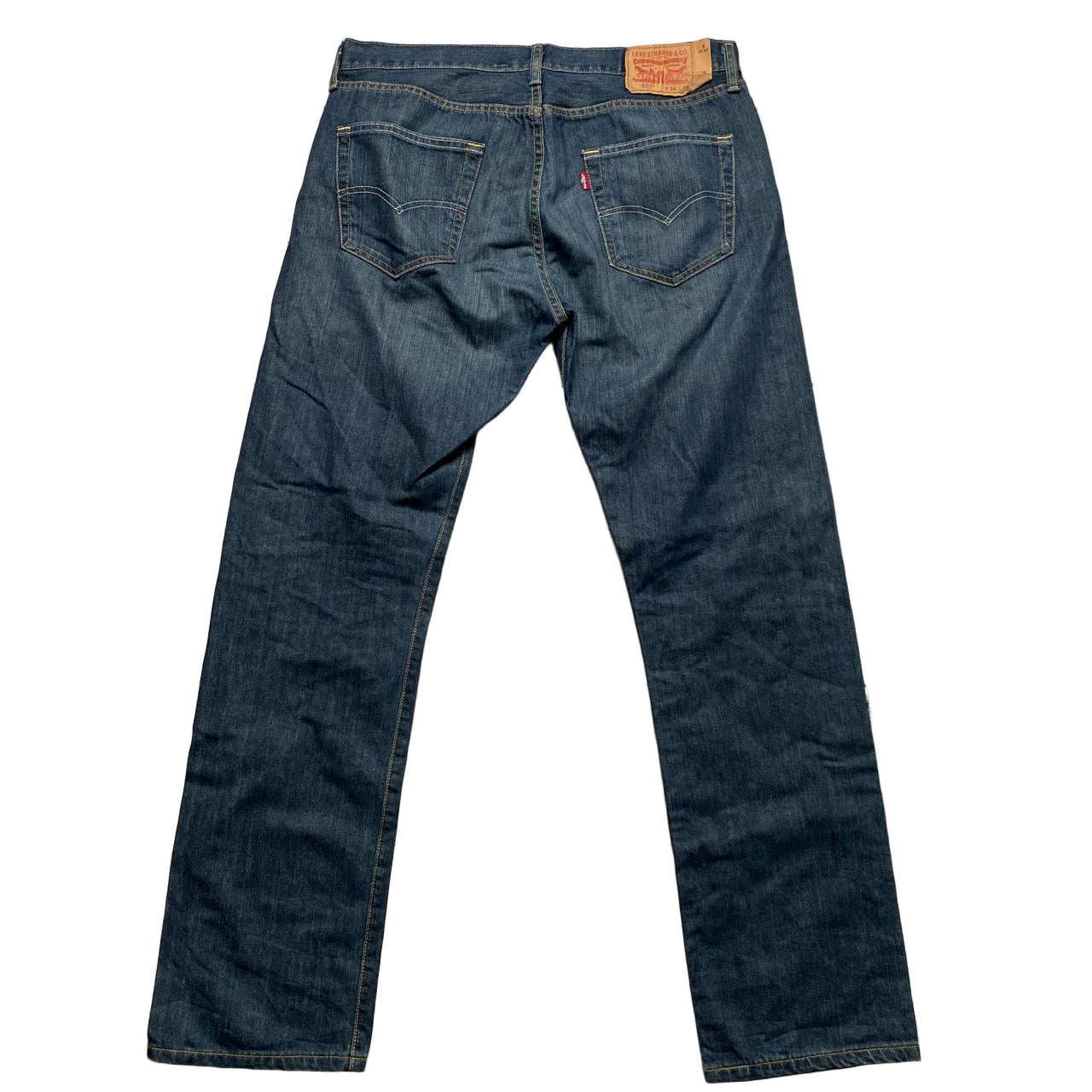 Levis 501 Navy Baggy Jeans (34W)