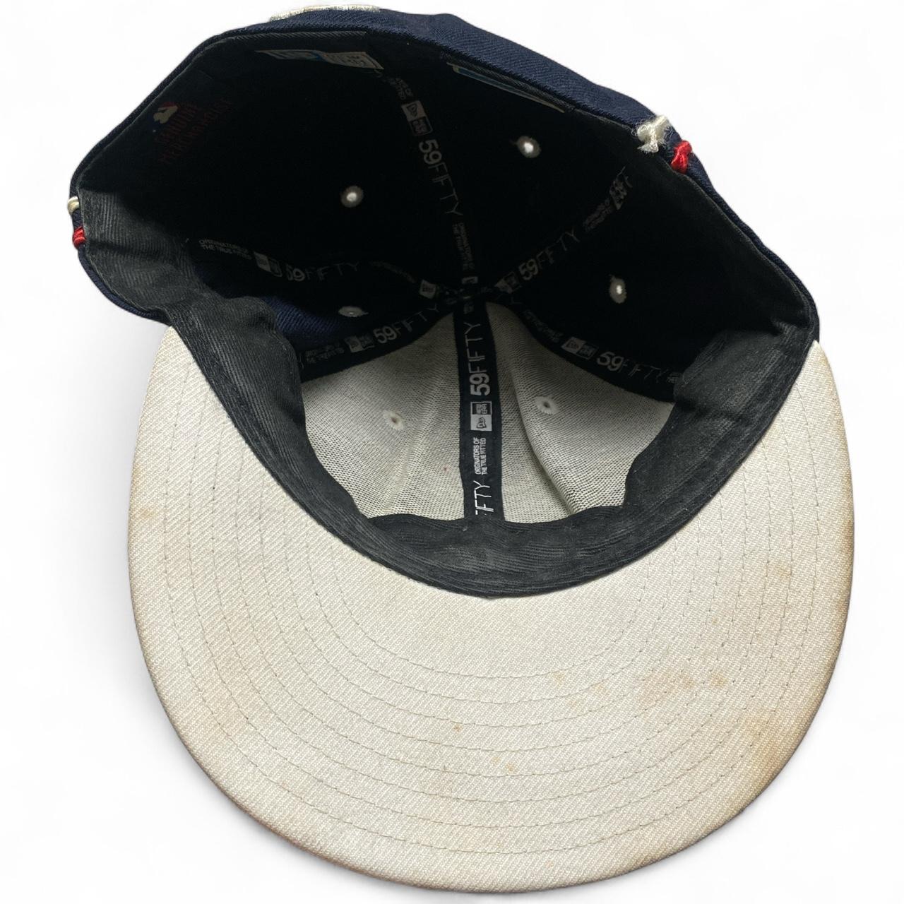 Atlanta Braves New Era Navy White and Red Fitted Cap