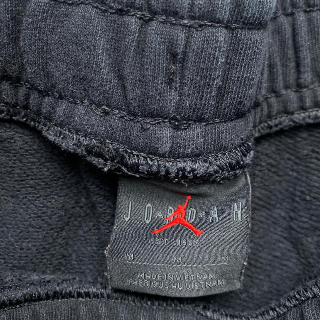 Jordan Black and White Taper Line Joggers (M)