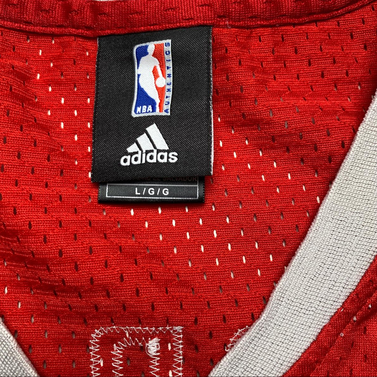 Houston Rockets Adidas McGrady Number 1 Red and White Basketball Jersey Vest (L)