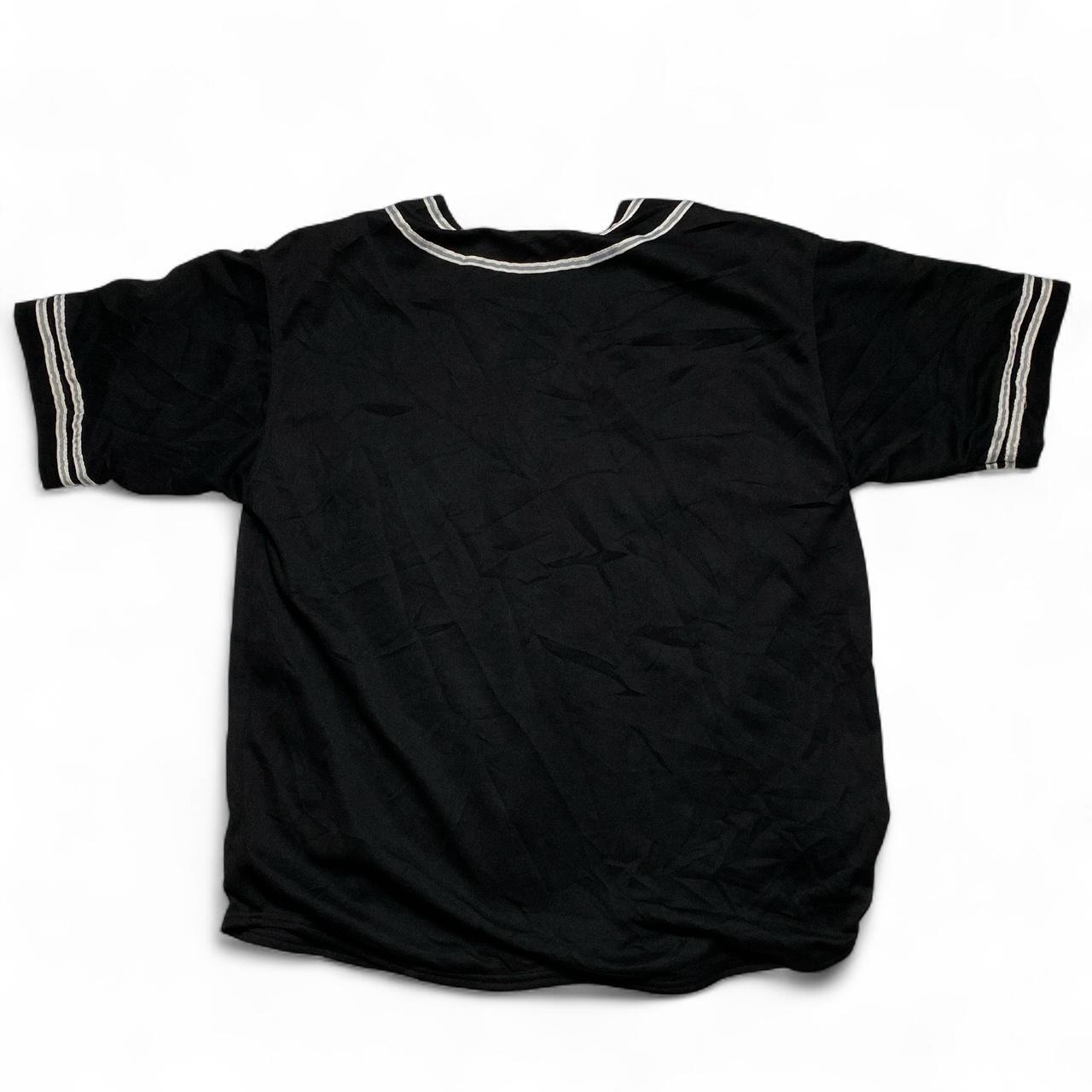 Cadillac Escalade Steve and Barrys Vintage 90’s Y2K Black and Brown Baseball Jersey Button Up Polo (XL)