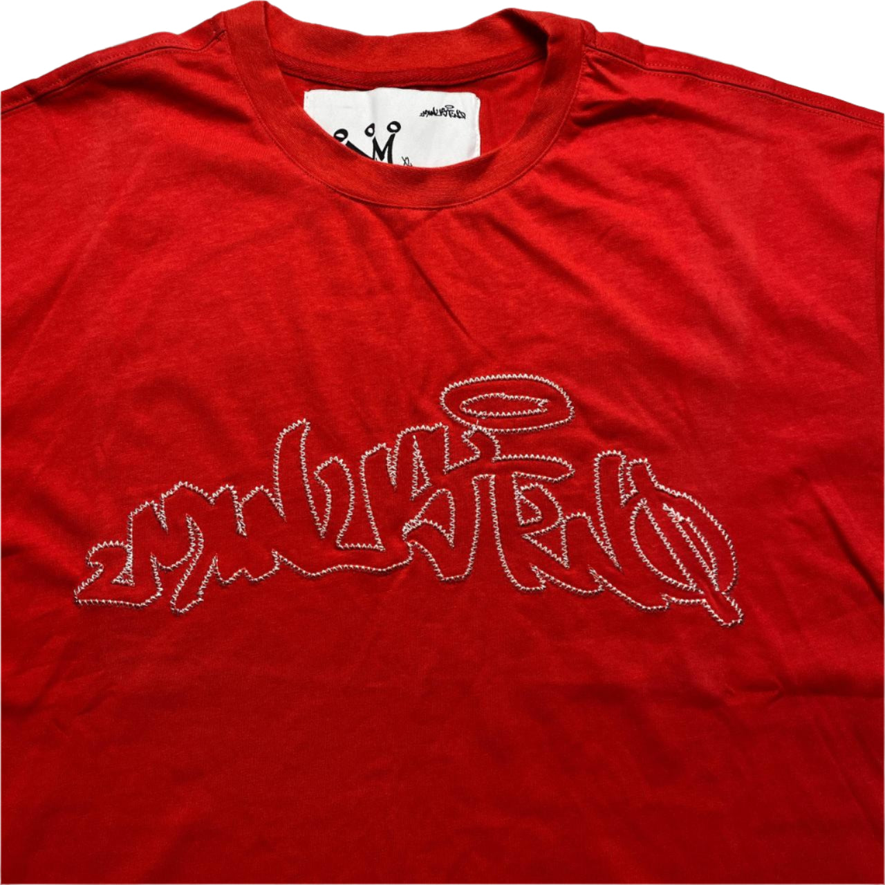 Minus Two Red Stitch Embroidery T Shirt (L)