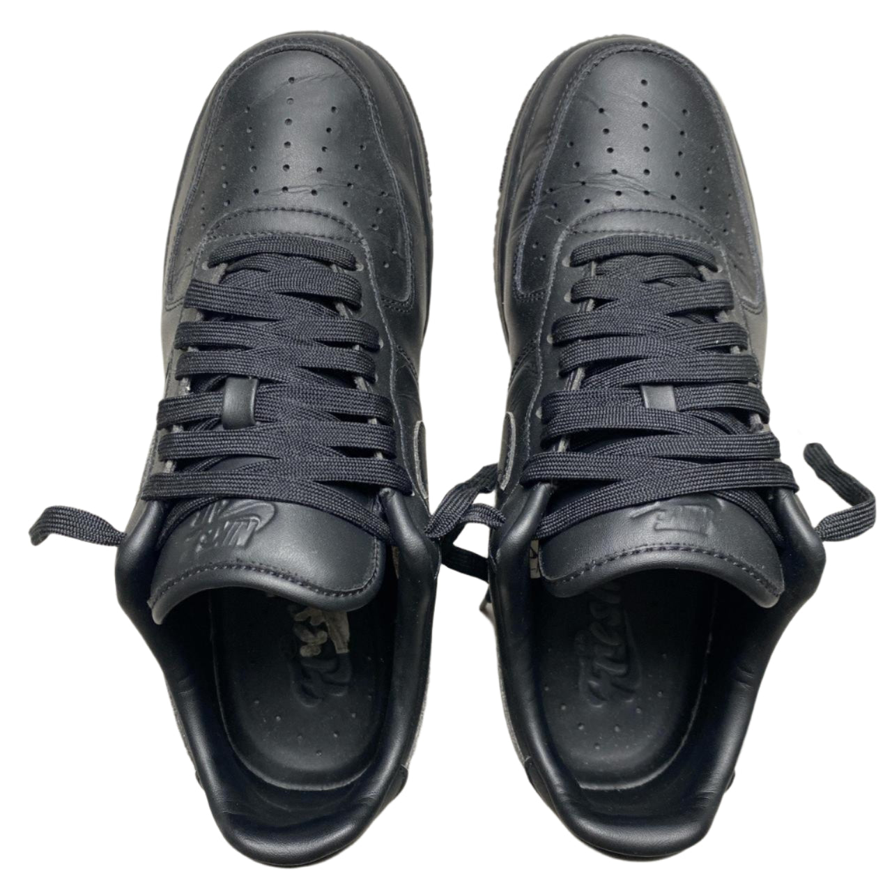 Nike Air Force 1 Black Fresh Premium Leather (UK 8)