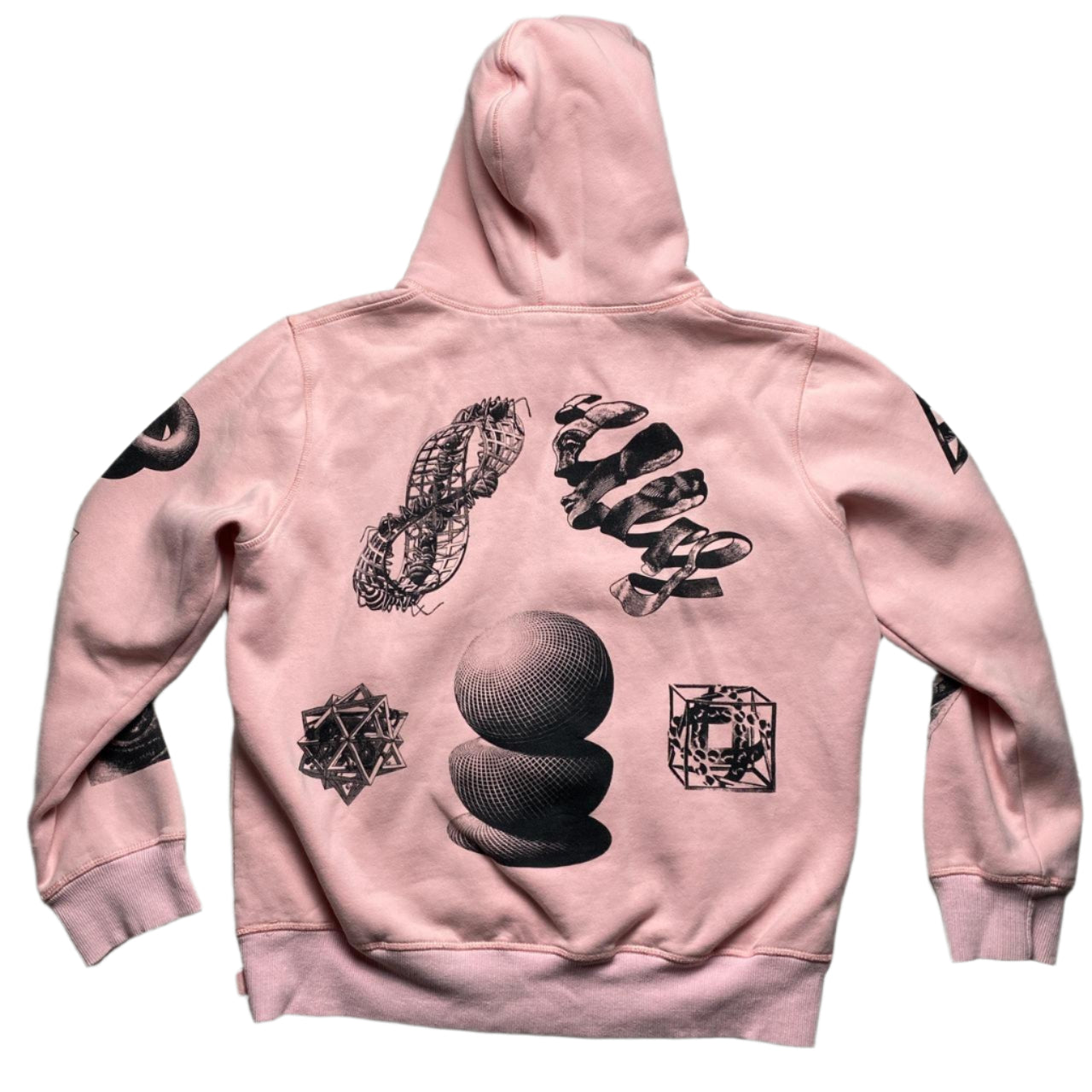 Supreme MC Esher Pink and Black Hoodie (M)