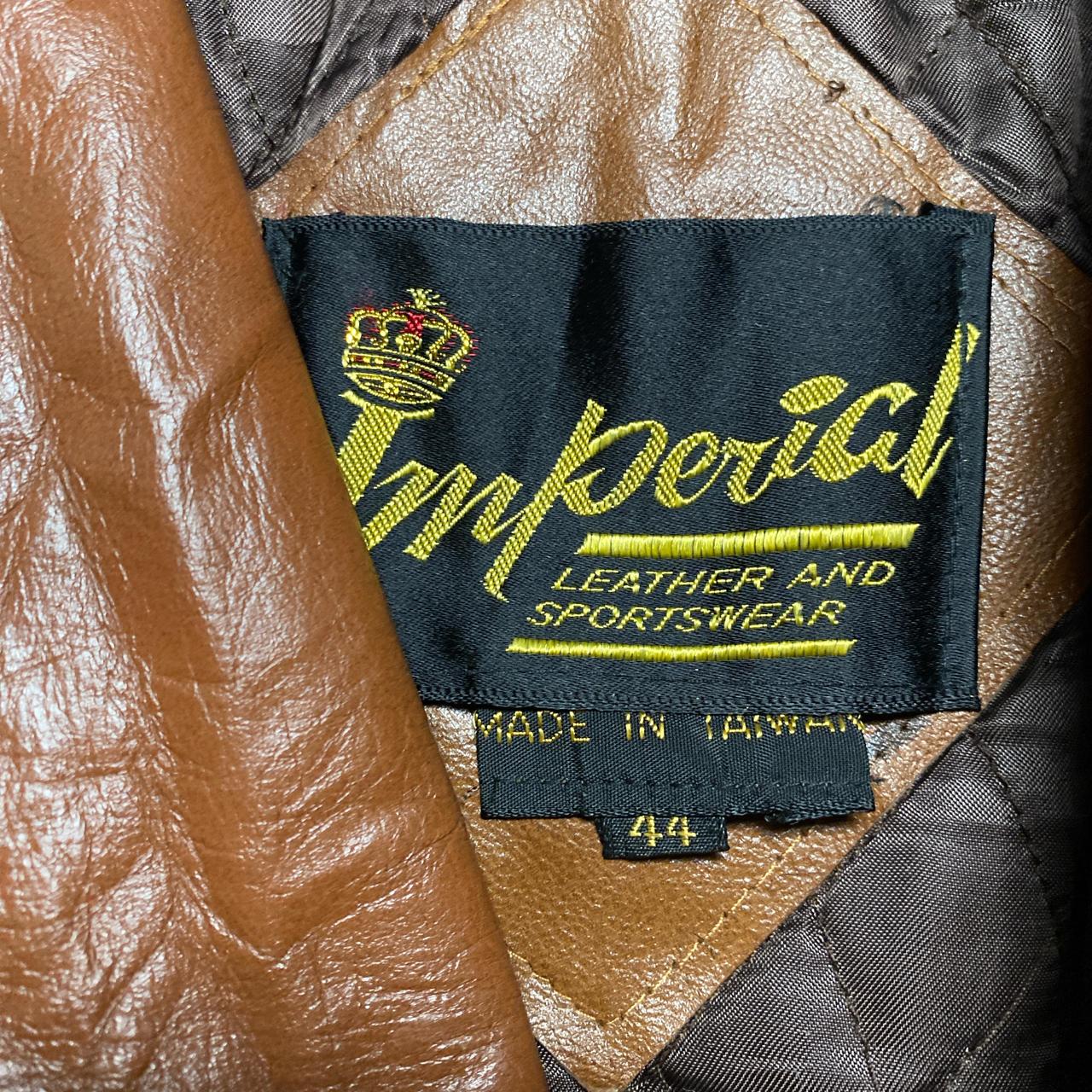 Imperial Leather Brown Trench Coat Jacket (L)