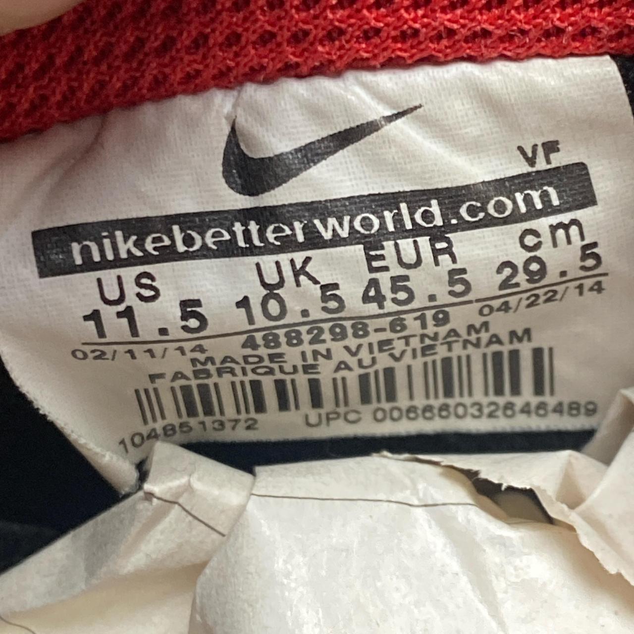 Nike Air Force 1 Low '07 Red Black Chicago (UK 10.5)