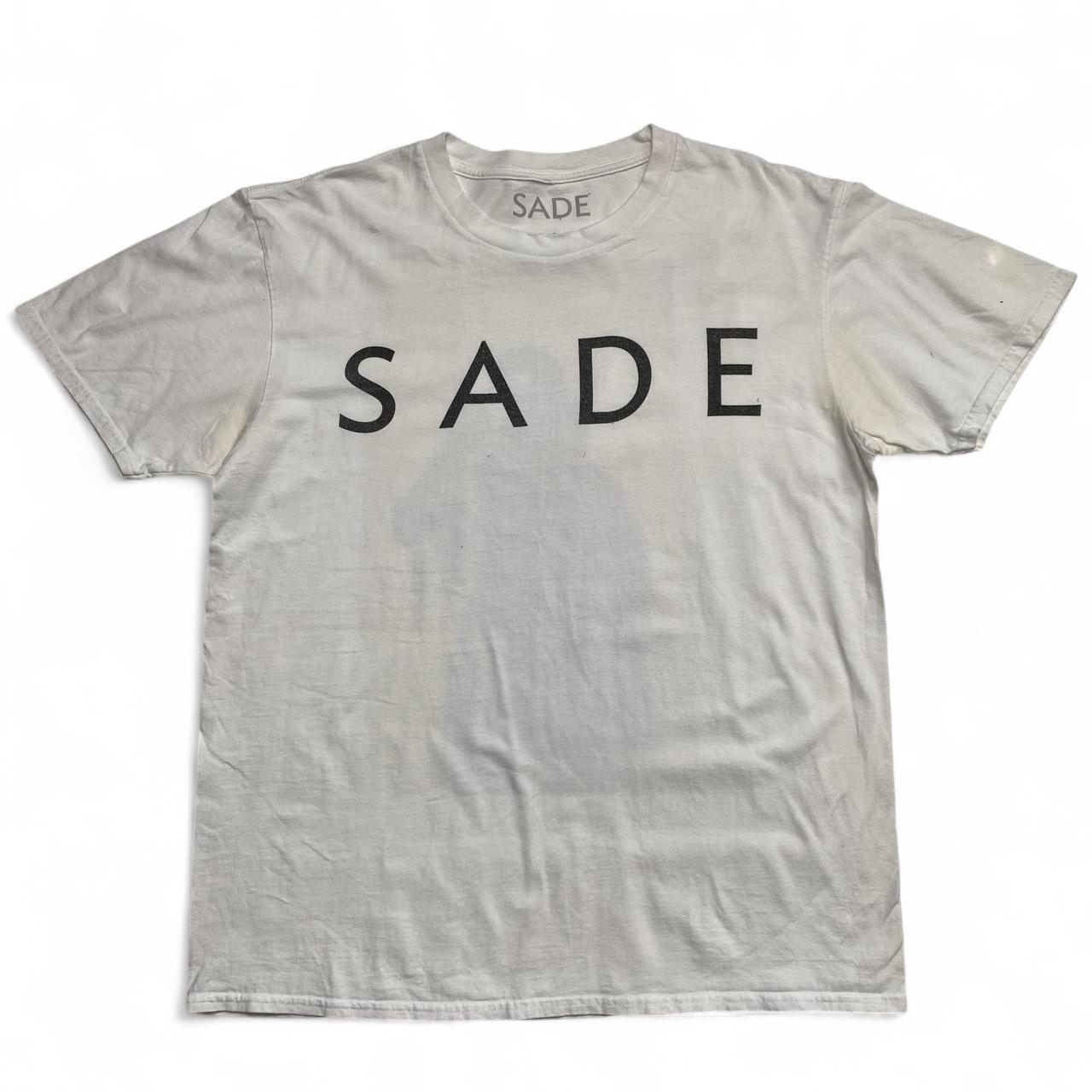 Sade White and Yellow Picture T Shirt (L)