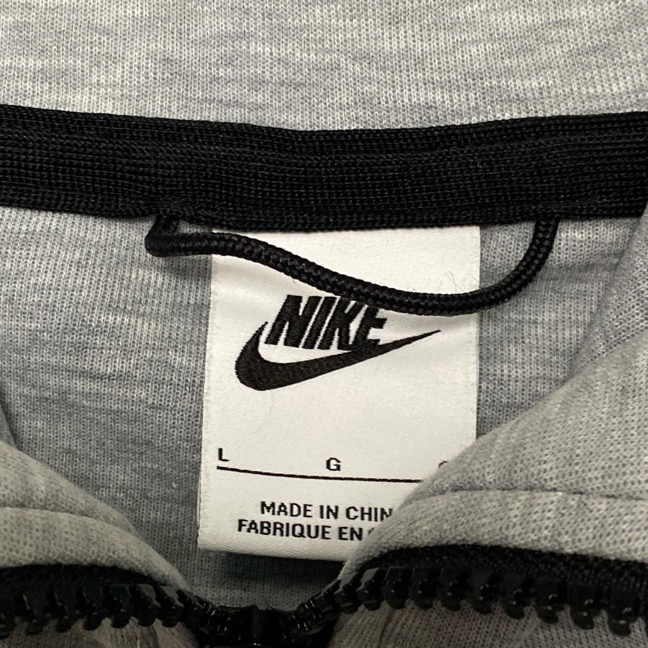 Nike Tech Fleece Grey and Black Hoodie (L)