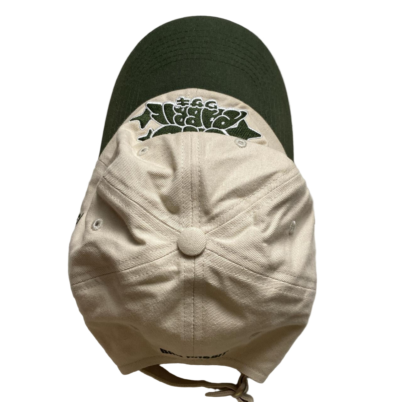 Bad Rabbit Cream and Khaki Green Baseball Cap