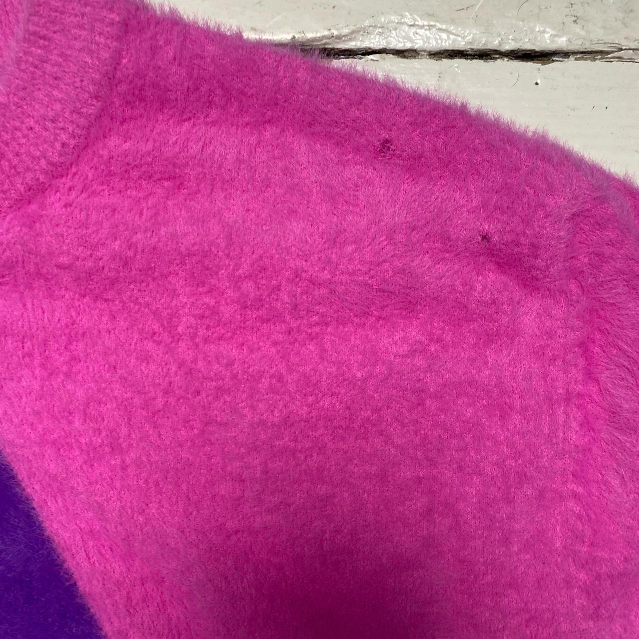 Adidas Jay 3lle Pink and Purple Mohair Jumper (S)