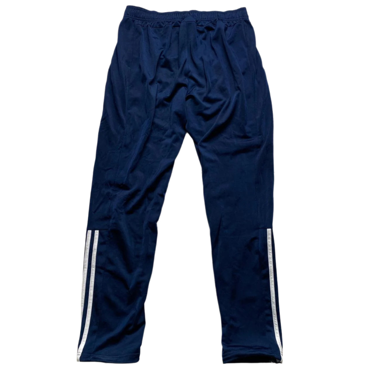Adidas Navy and White Trackpant Bottoms (M)
