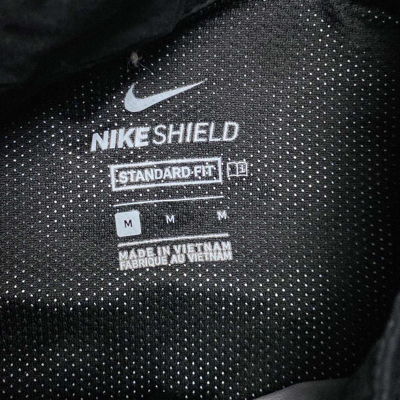 Nike Shield Windbreaker Jacket Black and Grey (M)
