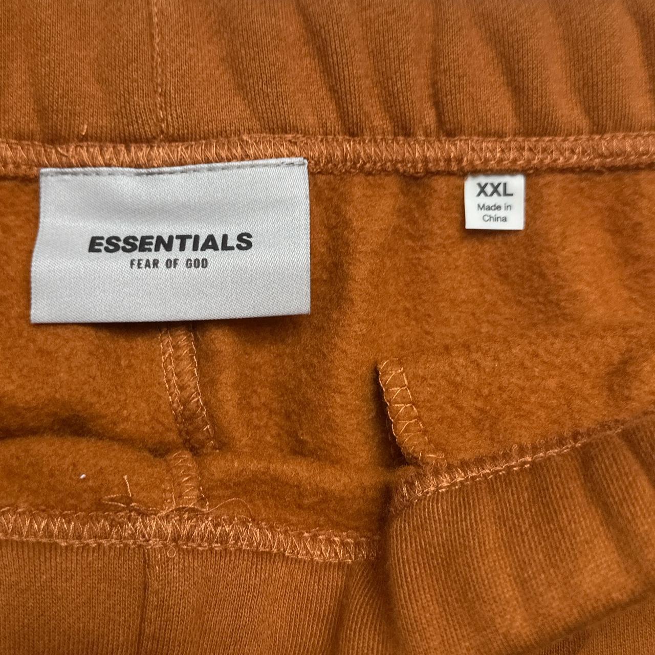 Fear Of God Essentials Brown Orange Baggy Joggers (2XL)