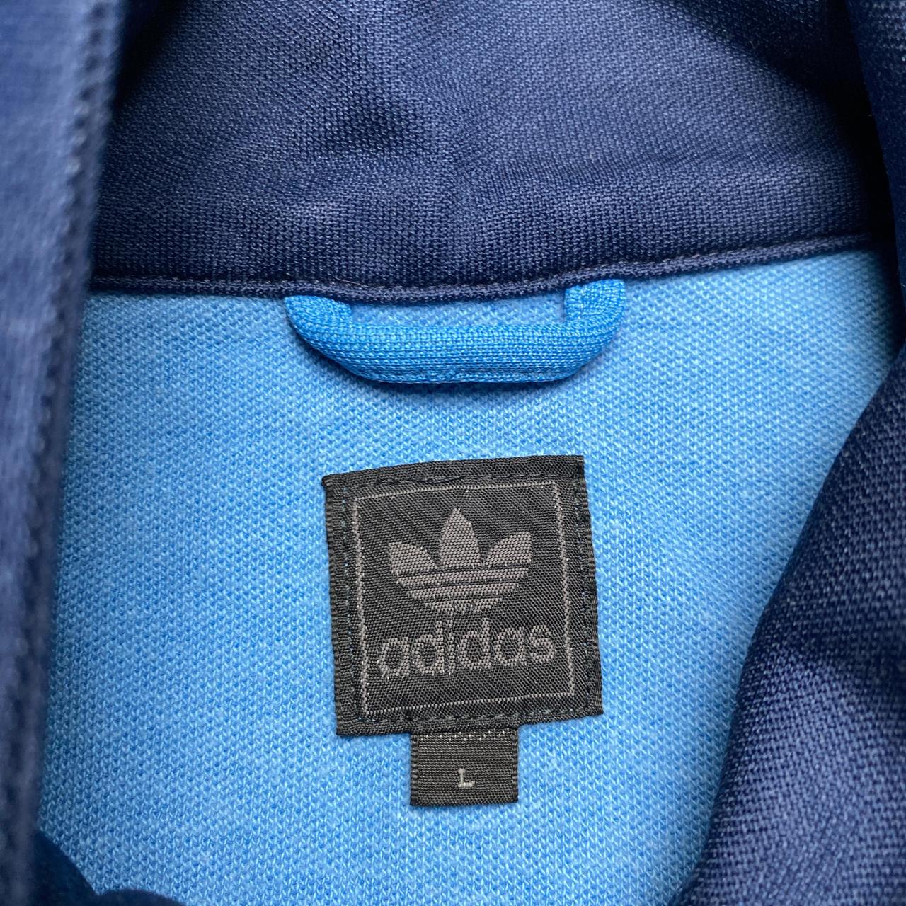 Adidas Originals Blue and Navy Tracksuit Jacket (L)