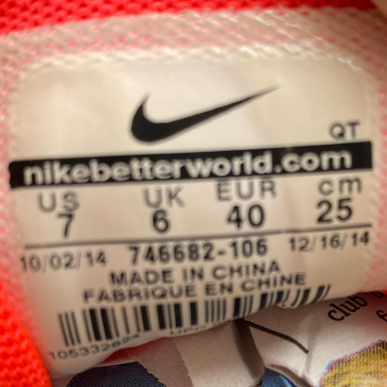 Nike Air Max 90 Infrared Velcro Stick on Patches (UK 6)