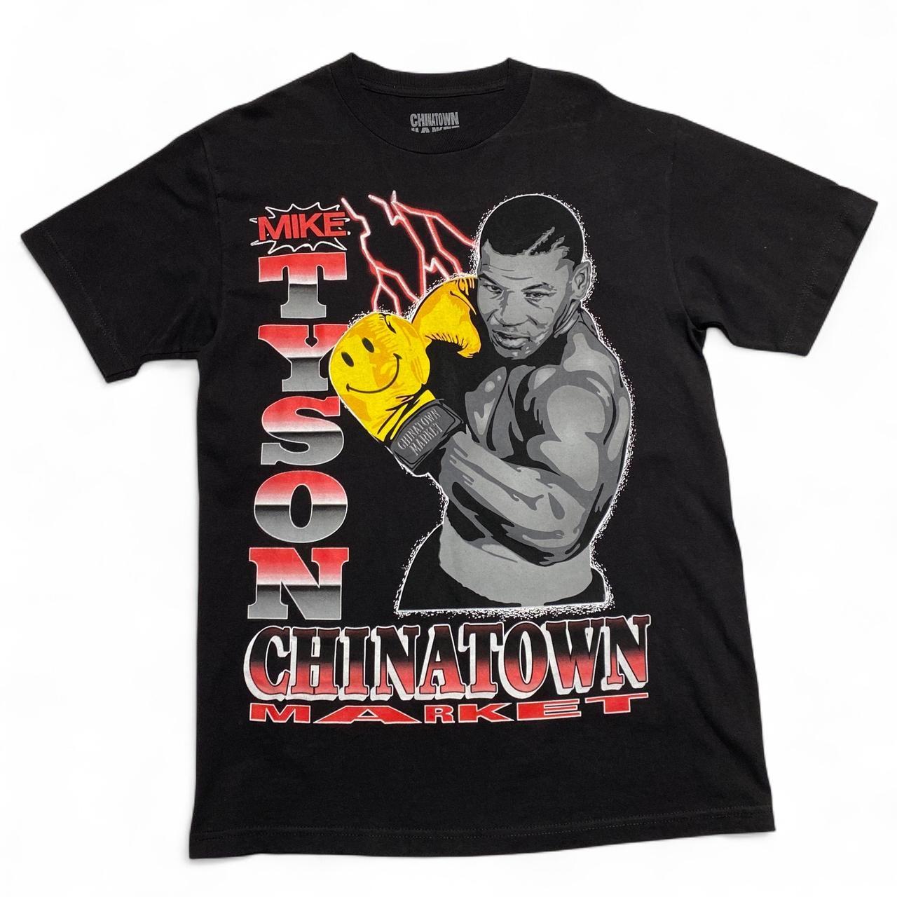 Chinatown Market Mike Tyson Smiley Boxing Black T Shirt (M)