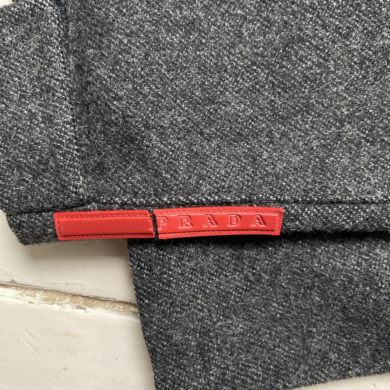 Prada Vintage Virgin Wool Grey Smart Trousers (36W)