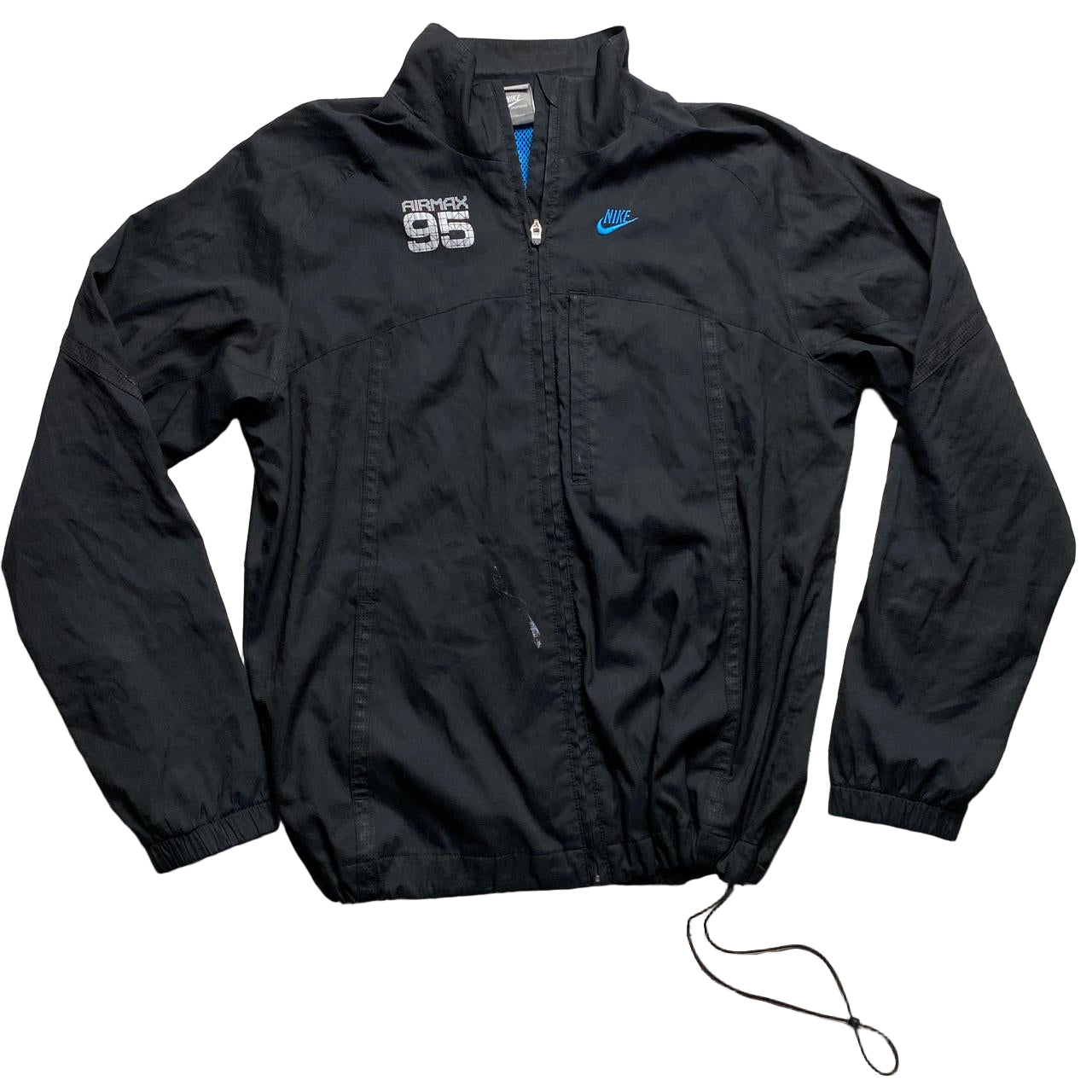 Nike Air Max 95 Black and Blue Shell Windbreaker Tracksuit (L)