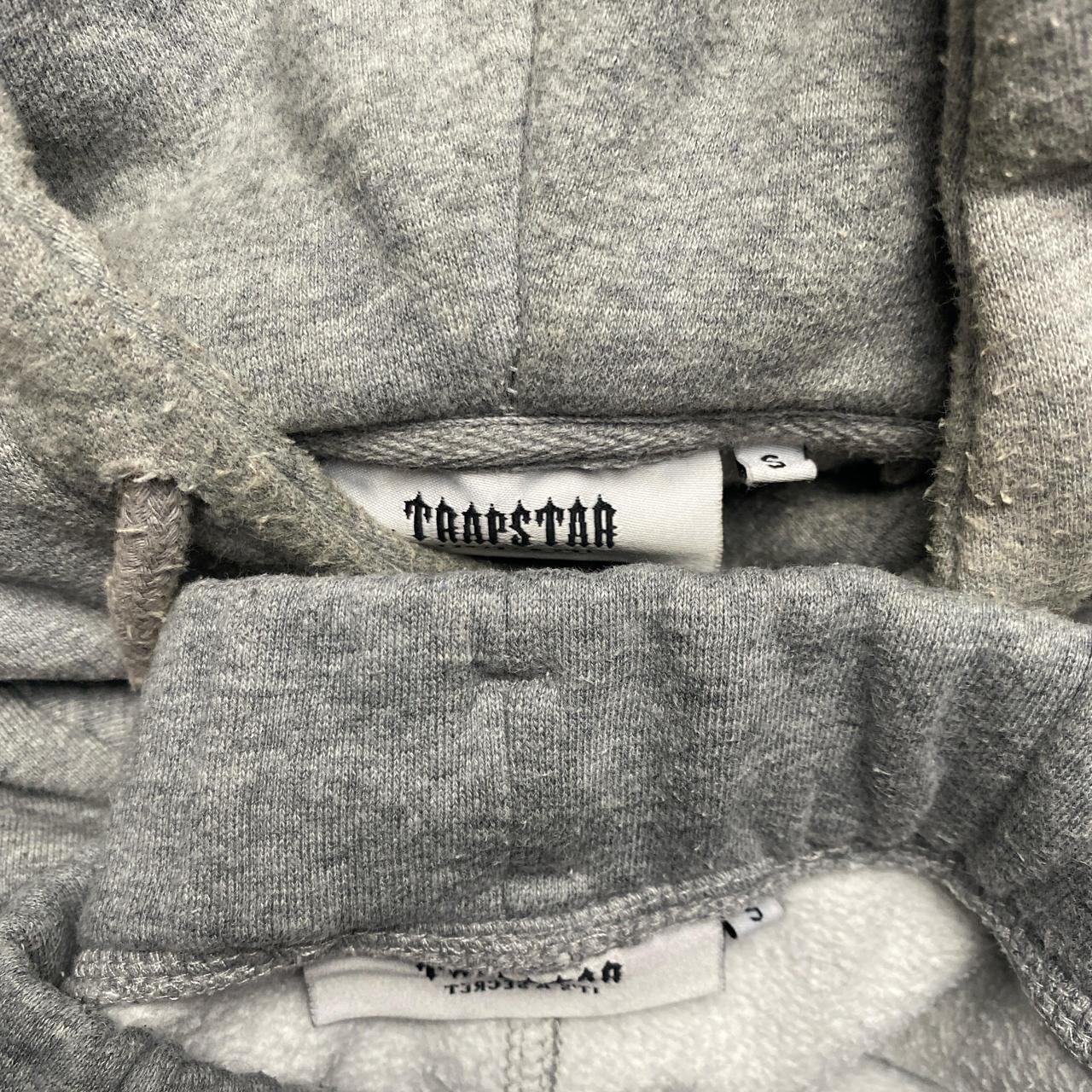 Trapstar Chenille Ice Grey White and Blue Tracksuit (S)