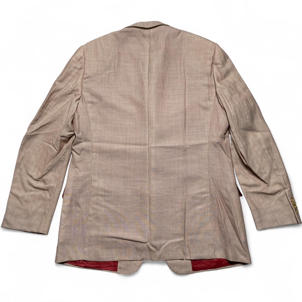 Ermenegildo Zegna Light Link Pink Stripe Suit Blazer Jacket (M)