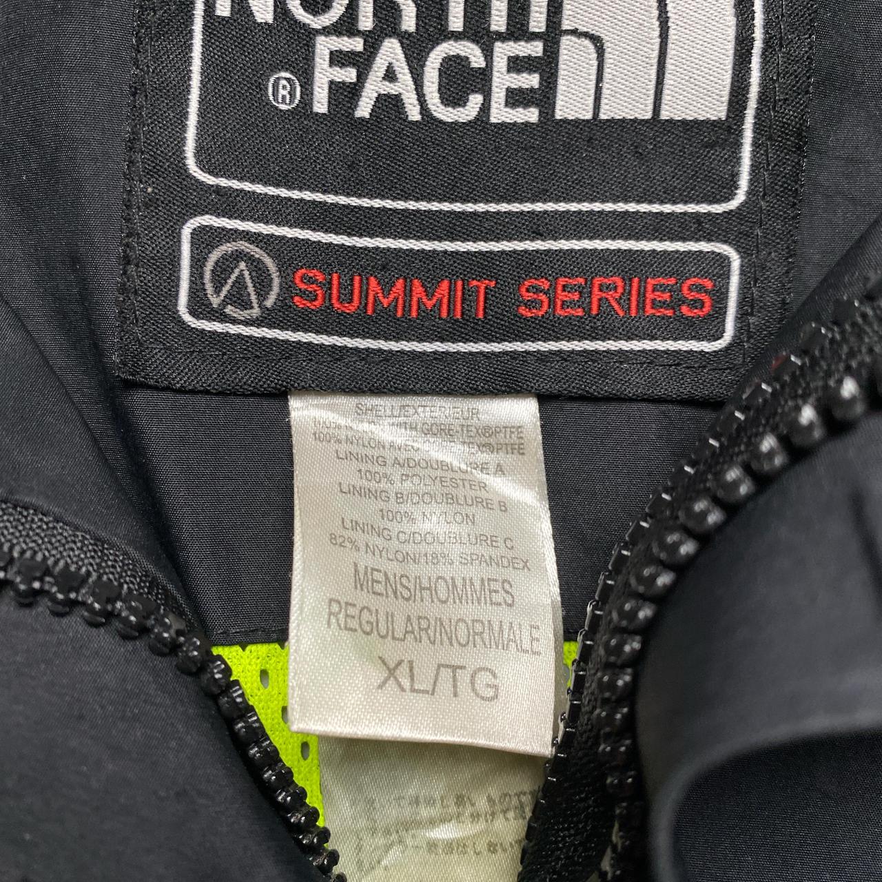 The North Face Black Summit Series Black and Orange Gore Tex Lightweight Jacket (XL)