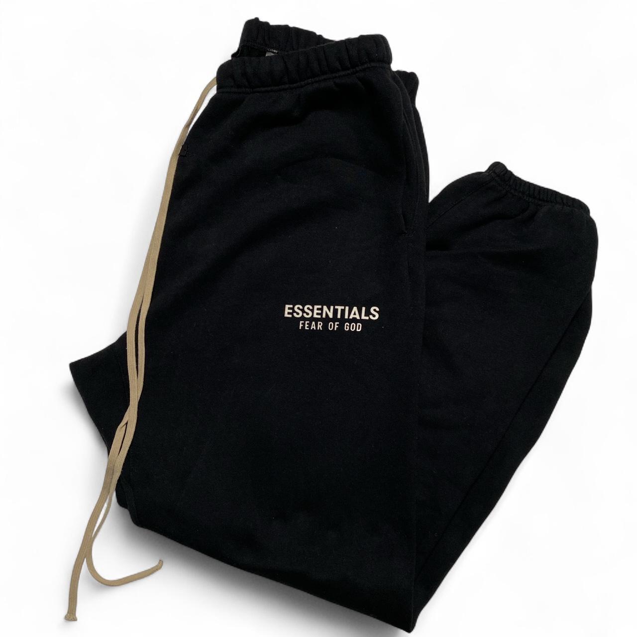 Fear Of God Essentials Black and White Baggy Joggers