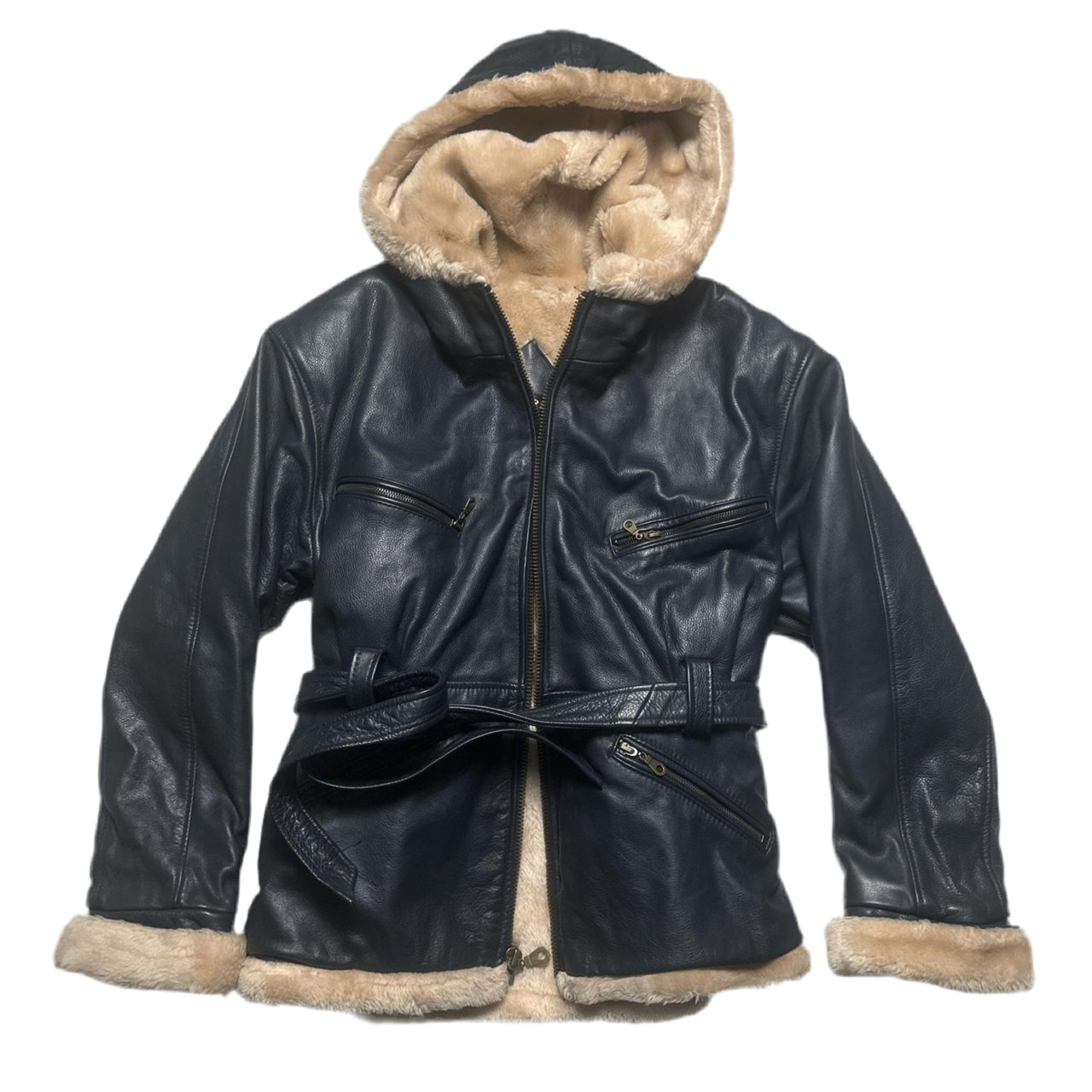 Gregory and Sons Leather Sherling Interior Jacket (M)