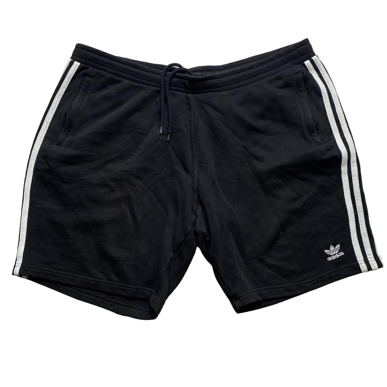 Adidas Black and White Shorts (2XL)