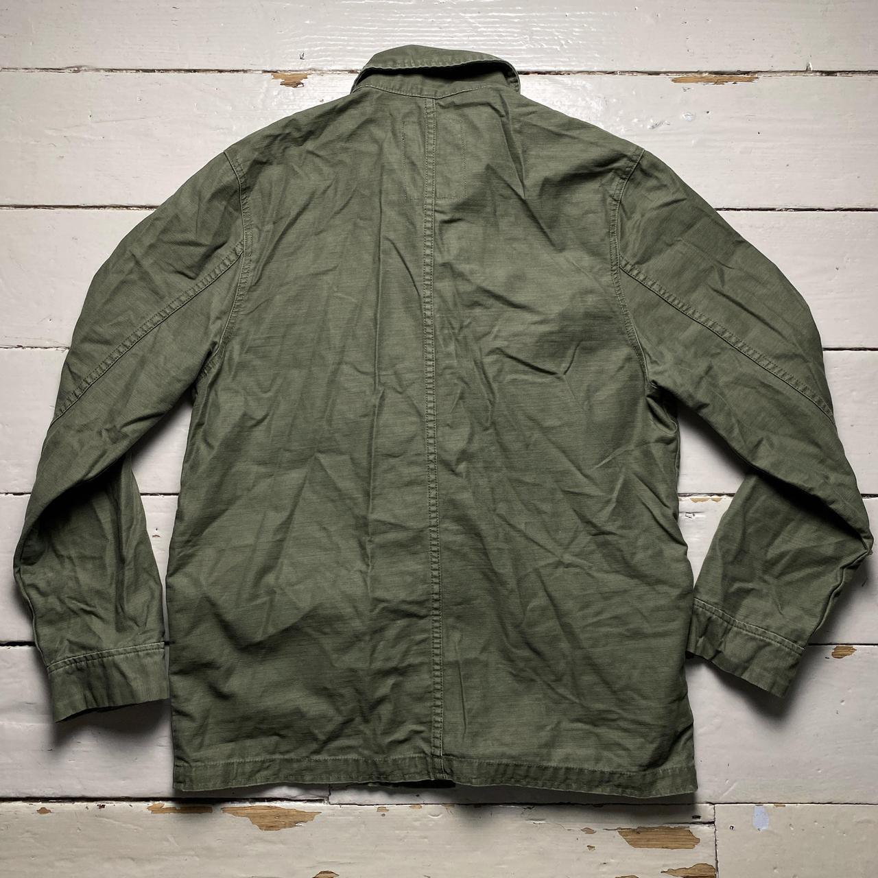 Stussy Green Army Jacket Shirt