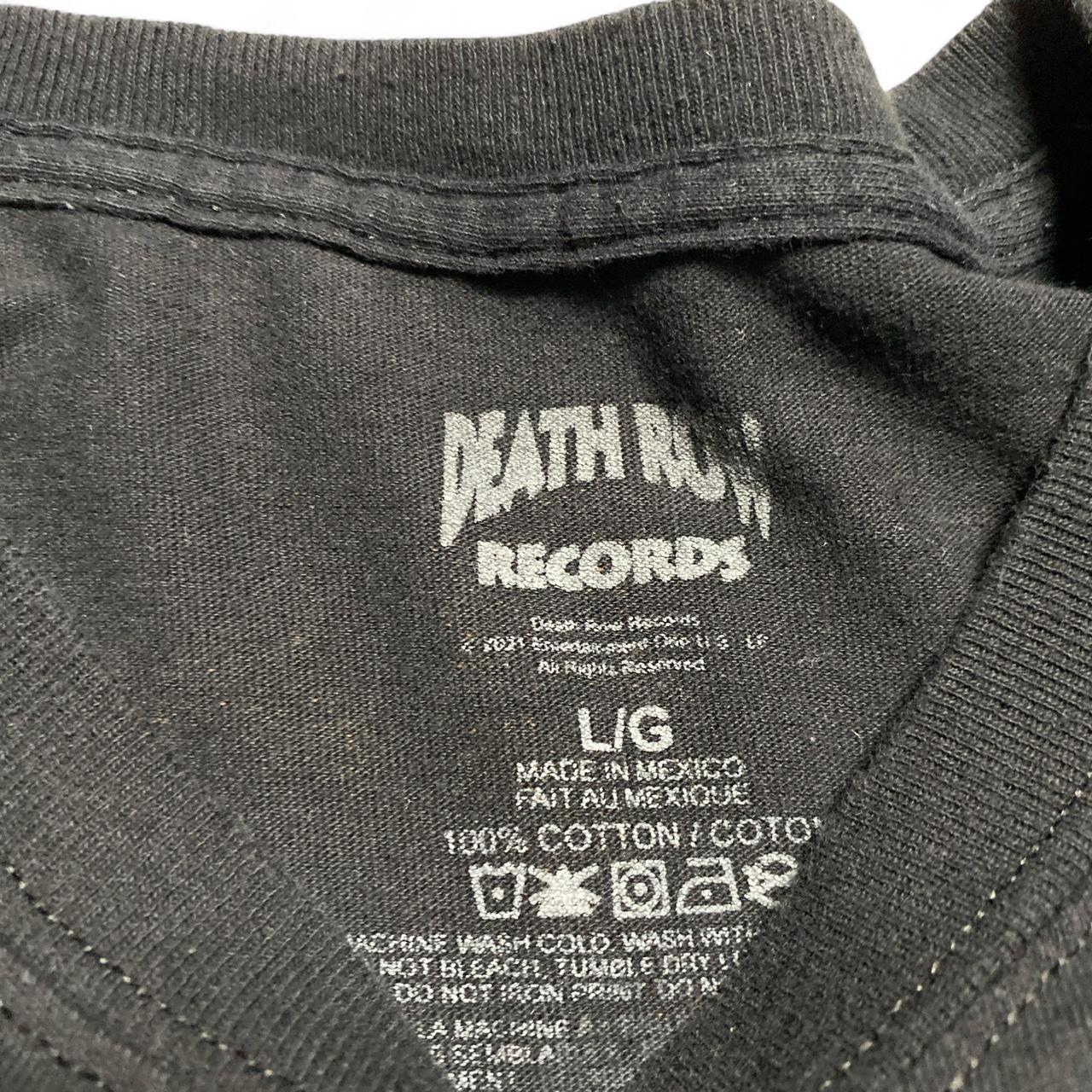Death Row Records Black Blue and Purple T Shirt (L)