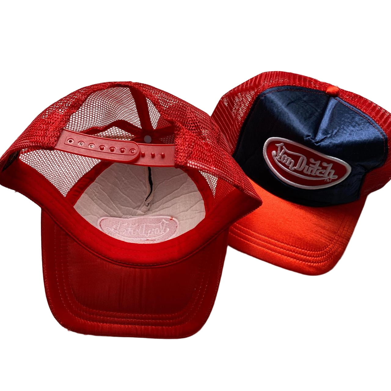 Von Dutch Navy Red and White Trucker Caps