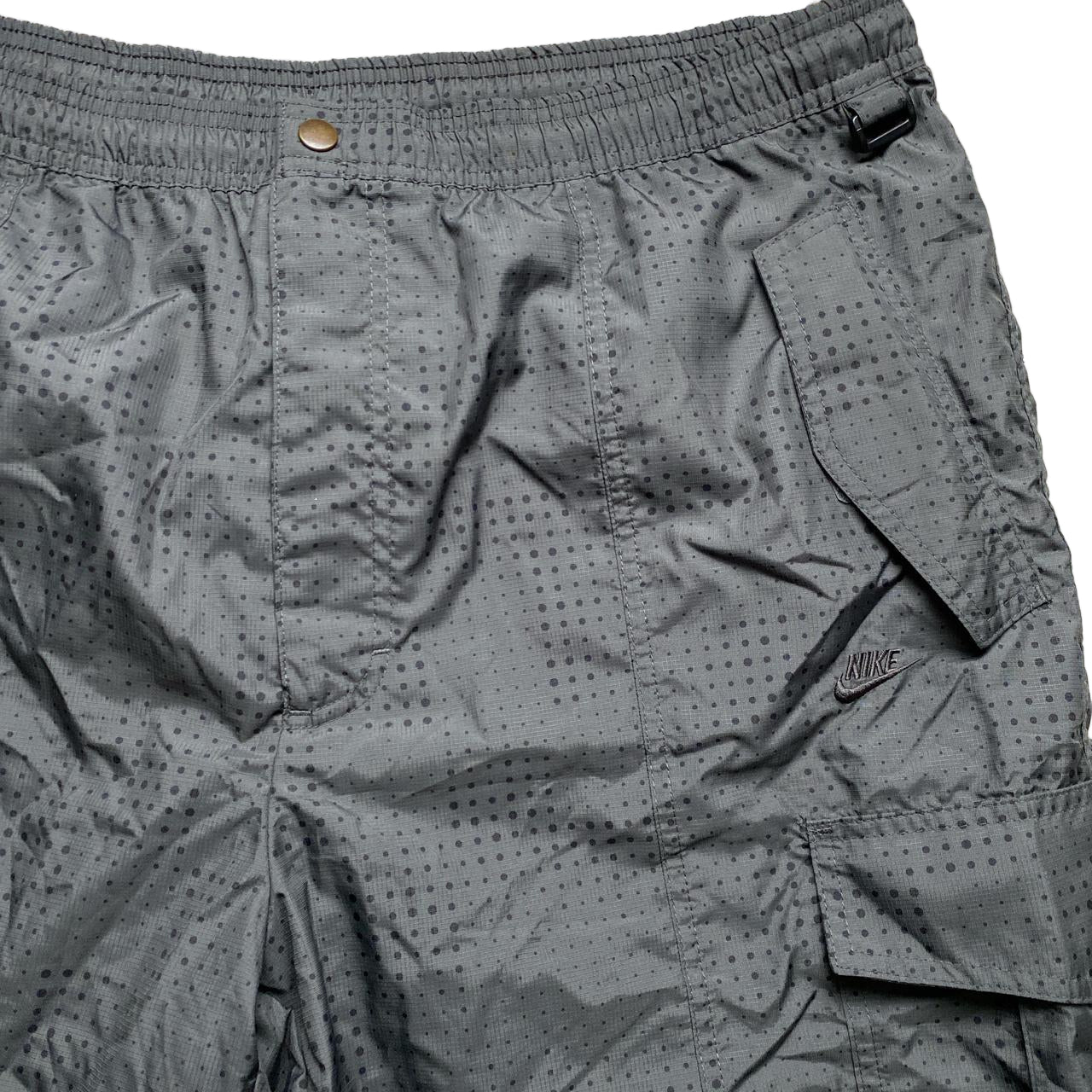 Nike Air Vintage Grey Cargo Shell Trackpant Shorts (2XL)