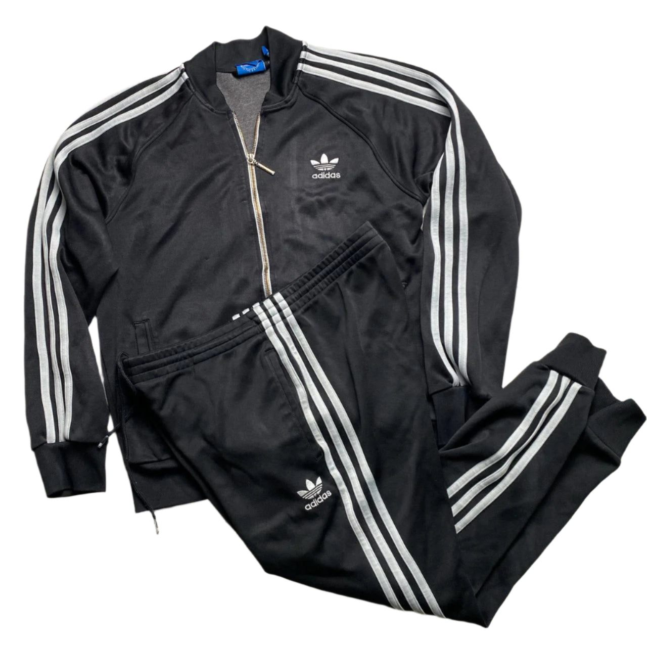Adidas Originals SST Black and White Full Tracksuit (M)